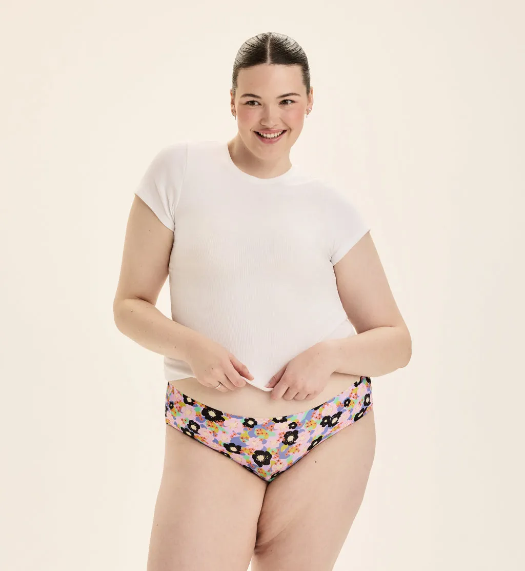 Leakproof UltraThin No-Show Underwear Bikini (4-Pack Item)