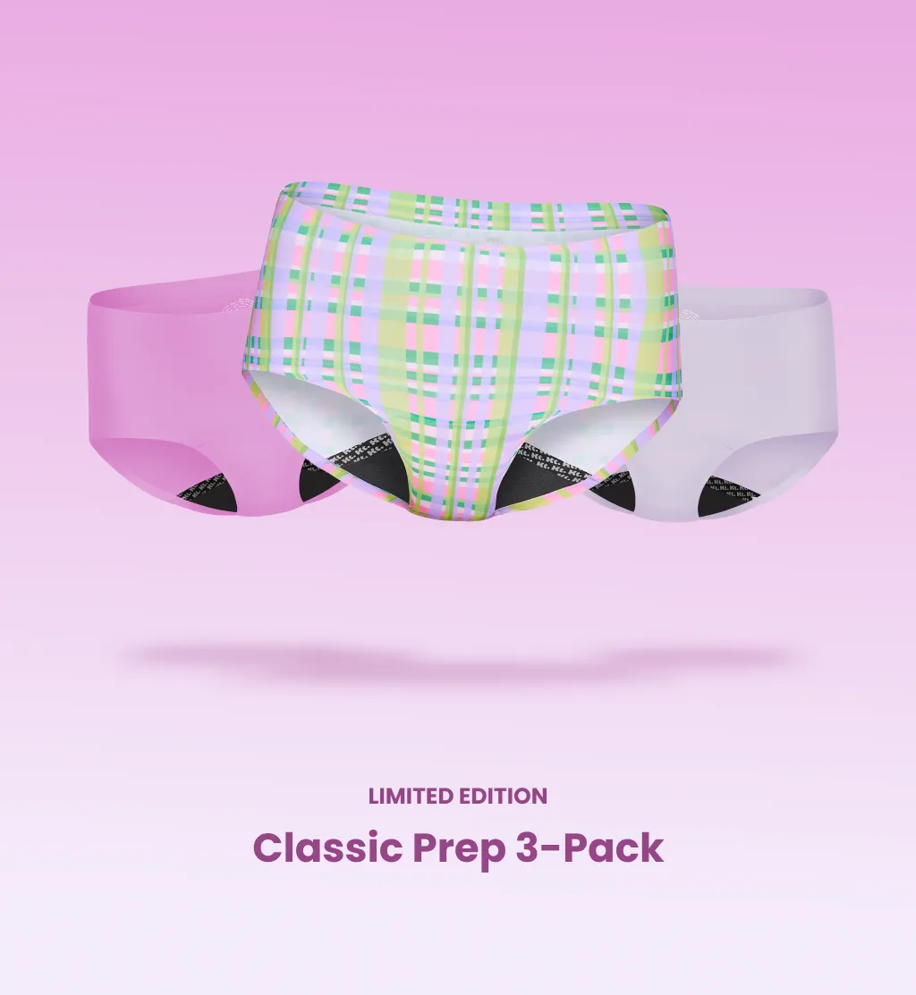 Leakproof UltraThin No-Show Underwear Boyshort 3-Pack