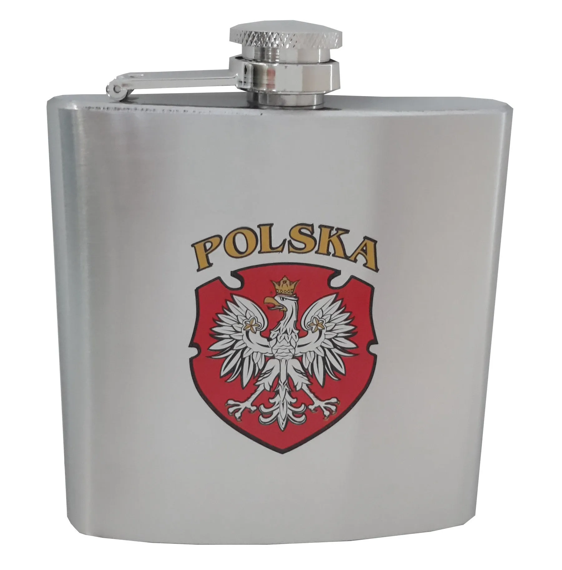 Polska Eagle Shield Stainless Steel Flask 6oz