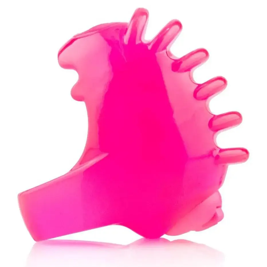 Screaming o Stretchy Pink Rubber Discreet Finger Vibrator